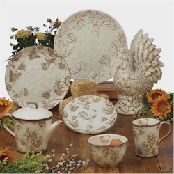 Certified International Toile Rooster