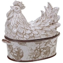 Certified International Toile Rooster Covered Bowl
