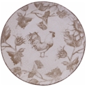 Certified International Toile Rooster Salad Plate