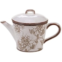 Certified International Toile Rooster Teapot