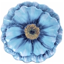 Certified International Tuileries Garden 3-D Poppy Dessert Plate