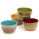 Certified International Tunisian Sunset Ice Cream Bowl
