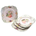 Certified International Tuscan Garden Square Dinner Plates