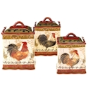 Certified International Tuscan Rooster Canister Set