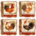 Certified International Tuscan Rooster Salad/Dessert Plate