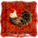 Certified International Tuscan Rooster Square Platter