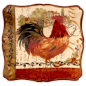 Certified International Tuscan Rooster Square Platter