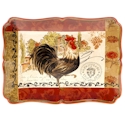 Certified International Tuscan Rooster Rectangular Platter