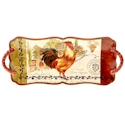 Certified International Tuscan Rooster Rectangular Platter with Handles