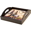 Certified International Tuscan View Wood Tray with Handles