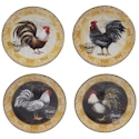 Certified International Vintage Rooster Canape Plate