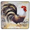 Certified International Vintage Rooster Square Platter
