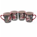 Certified International Vintage Santa Coffee Mugs