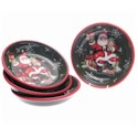 Certified International Vintage Santa Soup/Pasta Bowls