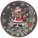 Certified International Vintage Santa Round Platter