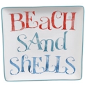 Certified International Water Coral Square Platter