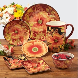 Certified International Watercolor Poppies