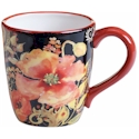 Certified International Watercolor Poppies Mug