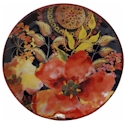Certified International Watercolor Poppies Dessert Plate