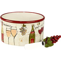 Certified International Wine Country Dip Bowl with Spreader