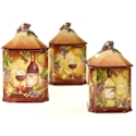 Certified International Wine Map Canister Set