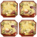 Certified International Wine Map Salad/Dessert Plate