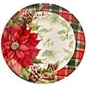 Certified International Winter Field Notes Round Platter