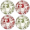 Certified International Winter Field Notes Toile Dessert Plate