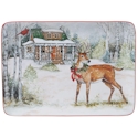 Certified International Winter Forest Rectangular Platter