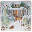 Certified International Winter Forest Square Platter