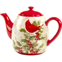 Certified International Winter's Medley Teapot