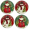 Certified International Winter's Plaid Dinner Plate