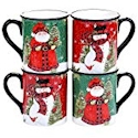 Certified International Winter's Plaid Mug