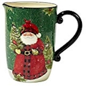 Certified International Winter's Plaid Pitcher