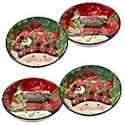 Certified International Winter's Plaid Soup/Pasta Bowl