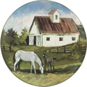 Certified International York Stables Round Platter