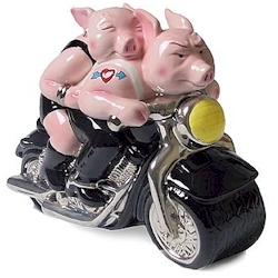 Clay Art Biker Hogs