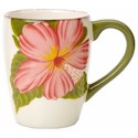 Clay Art Hibiscus Mug