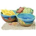 Clay Art Summer Fun Triple Condiment Server