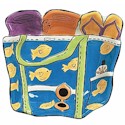 Clay Art Summer Fun Beach Bag Dip Bowl