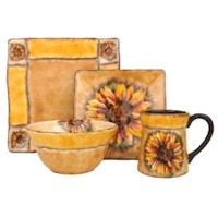 Blue Ridge Southern Pottery-- Sunflower Platter for sale