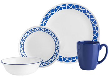 Corelle Cobalt Circles