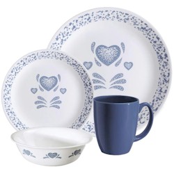 Corelle Blue Hearts