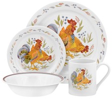 Discontinued Corelle Country Morning Dinnerware