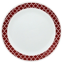 Corelle Crimson Trellis Dinner Plate