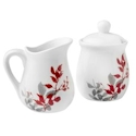 Corelle Kyoto Leaves Sugar & Creamer Set