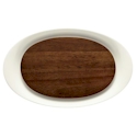 Corelle Market Street New York Serving Platter with Acacia Wood Trivet