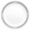 Corelle Prairie Garden Gray Dinner Plate