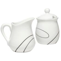 Corelle Simple Lines Sugar & Creamer Set