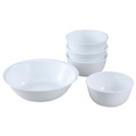 Corelle Winter Frost White Snack Set